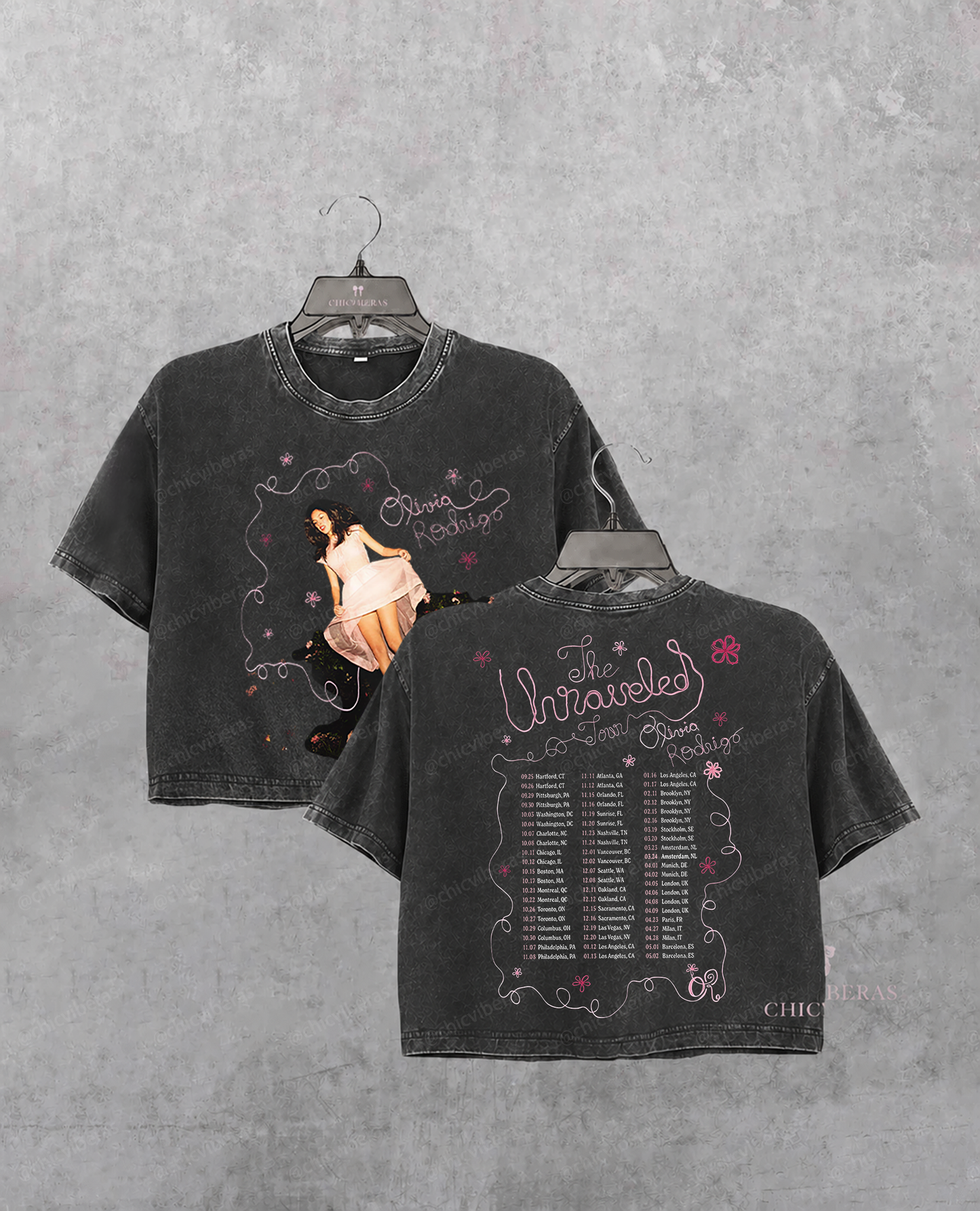 Olivia Rodrigo The Unraveled Tour 2026 Crop Shirt