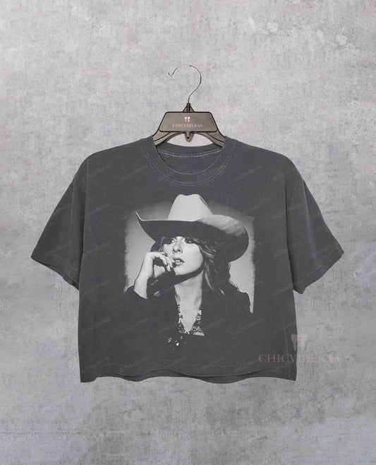 Vintage Ella Langley Cowgirl Crop Shirt