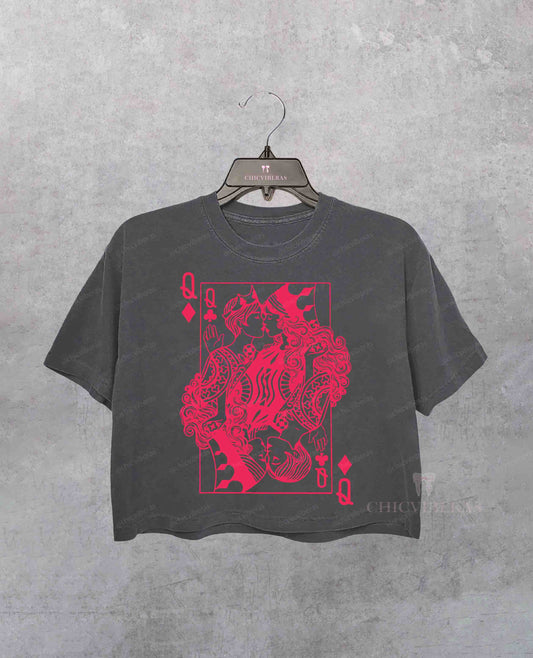 Lesbian Pride Queer Aesthetic Crop Shirt