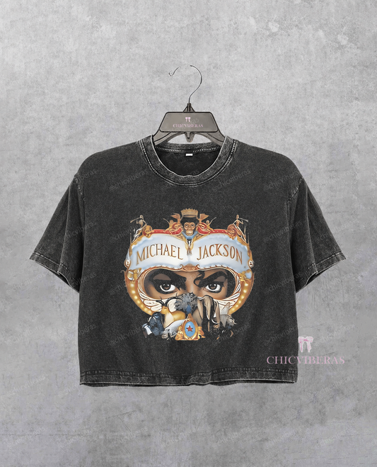 Michael Jackson Bad World Tour Crop Shirt