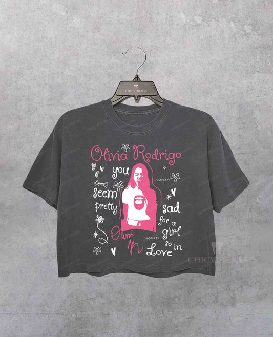Olivia Rodrigo The Unraveled Tour 2026 Crop Shirt