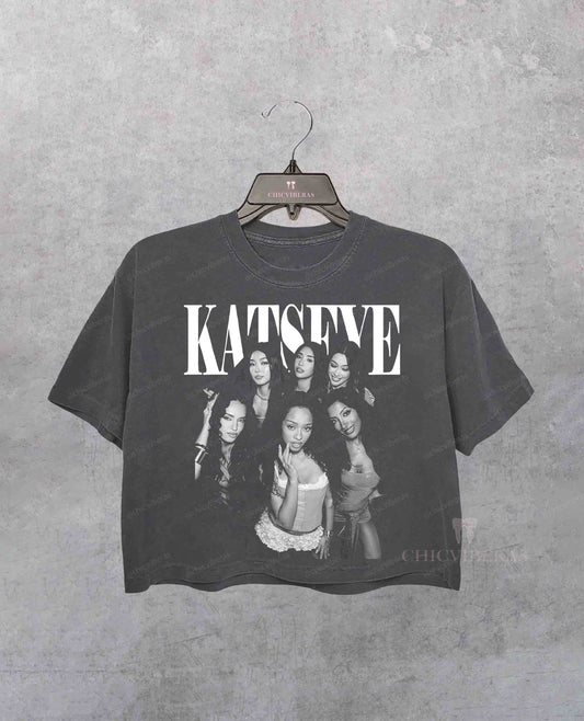 Vintage Katseye The Beautiful Chaos Tour Crop Shirt