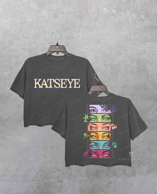 Vintage Katseye The Beautiful Chaos Tour Crop Shirt