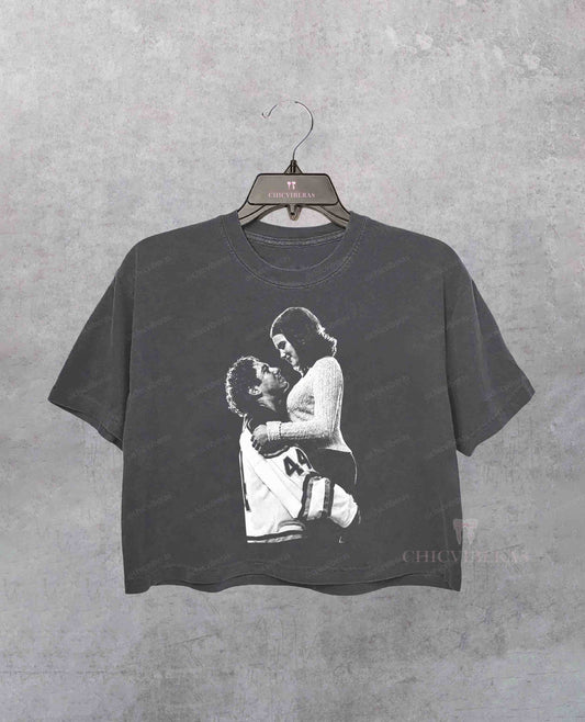Hannah And Garrett Off-Campus Crop Shirt