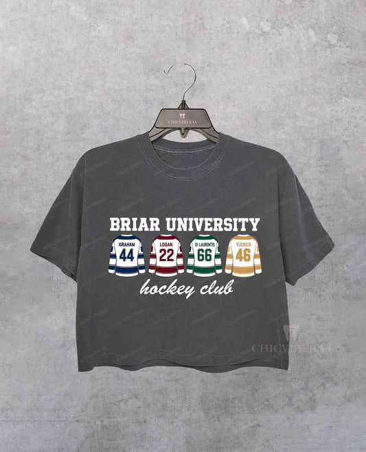 Briar University Hockey Club Off Campus Series Crop Shirt