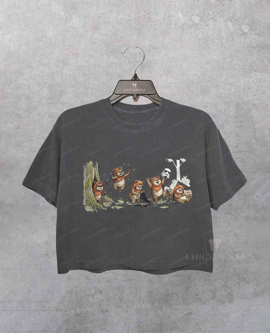 Star Wars Ewok Emotions Crop Shirt