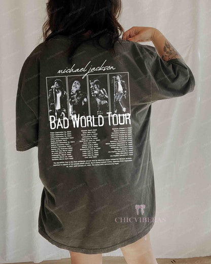 Michael Jackson Bad World Tour 1987 Tee