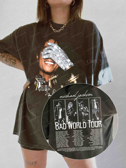 Michael Jackson Bad World Tour 1987 Tee