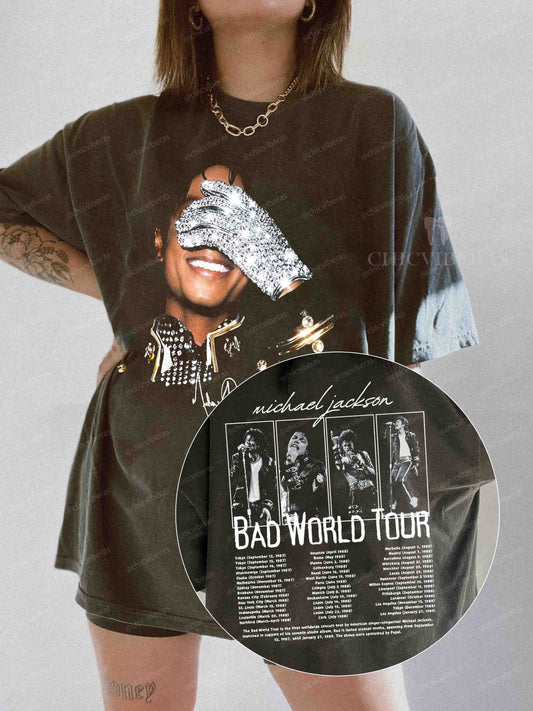 Michael Jackson Bad World Tour 1987 Tee