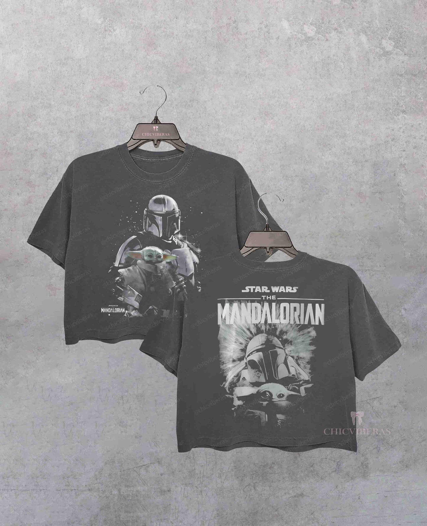 Mandalorian 2 Sided  Star Wars Crop Shirt