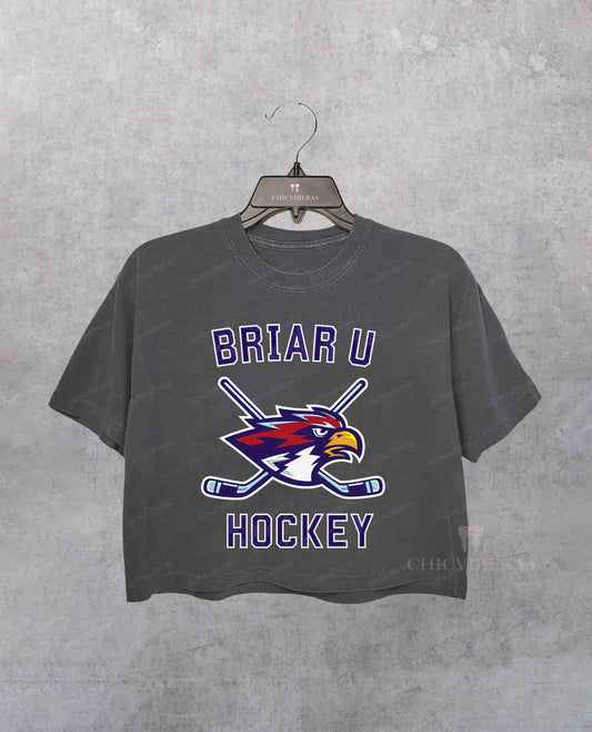 Briar U Hockey Off Campus Inspired Crop Shirt