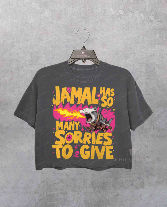 Jamal Has So Many Sorries To Give DCC Fan Crop Shirt