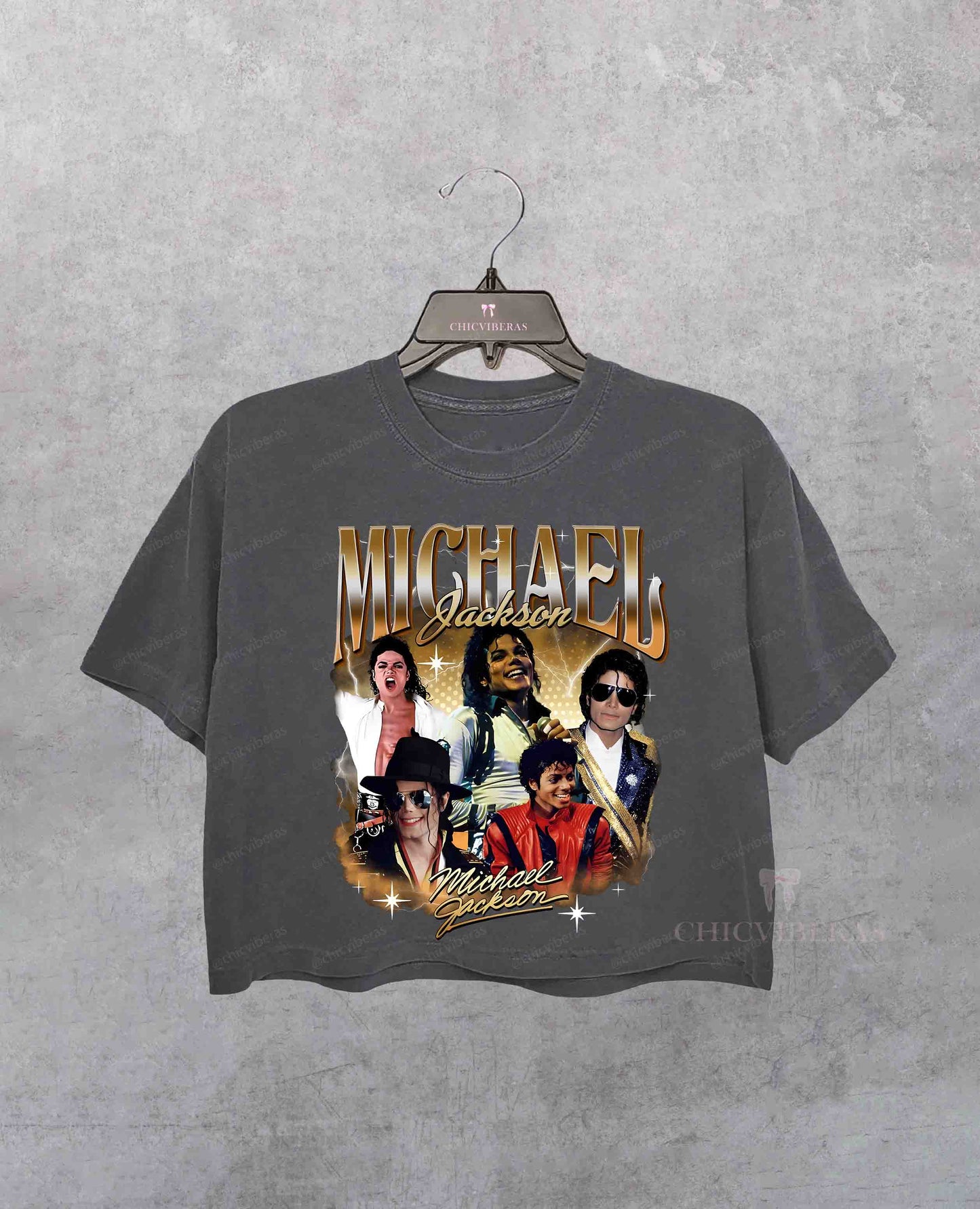 Michael Jackson Vintage 90s Styles Crop Shirt