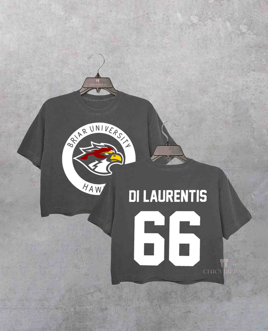 Briar University Di Laurentis 66 Bookish Crop Shirt