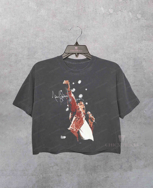 Michael Jackson Bad World Tour 1987 Crop Shirt