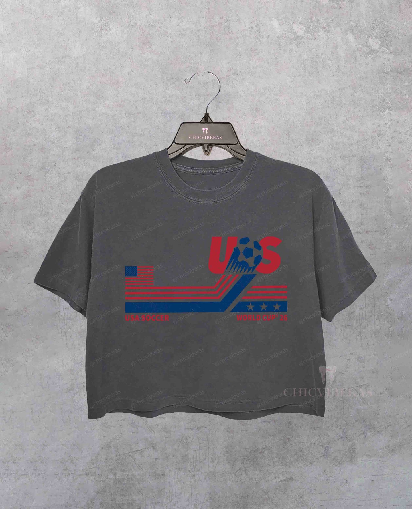 United States of America Soccer Team Crop Shirt