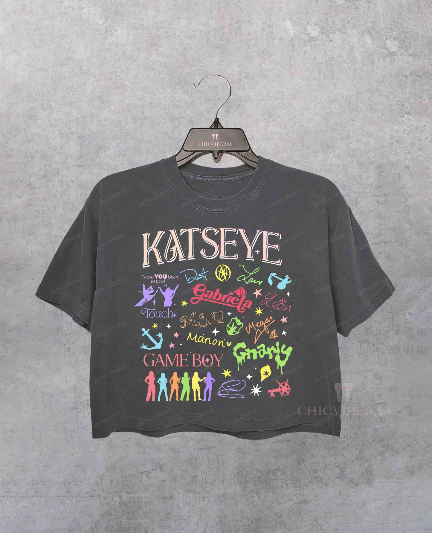 Vintage Katseye The Beautiful Chaos Tour Crop Shirt