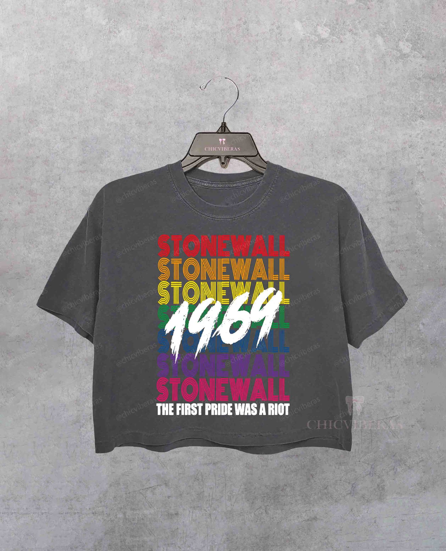 The first Pride Was a Riot EST 1969 Crop Shirt