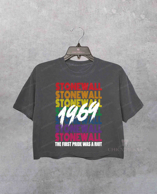 The first Pride Was a Riot EST 1969 Crop Shirt