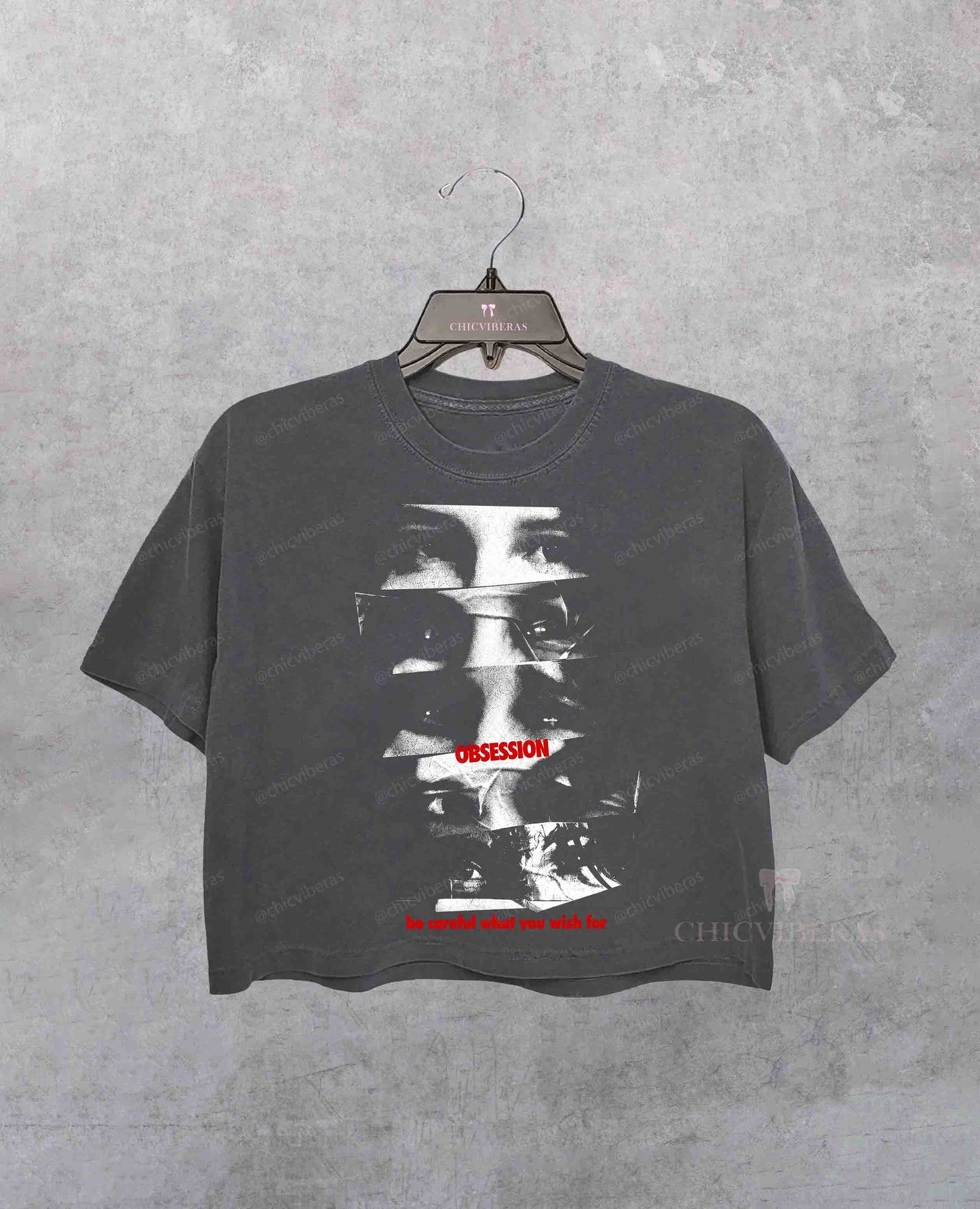 Obsession Horror Film Crop Shirt