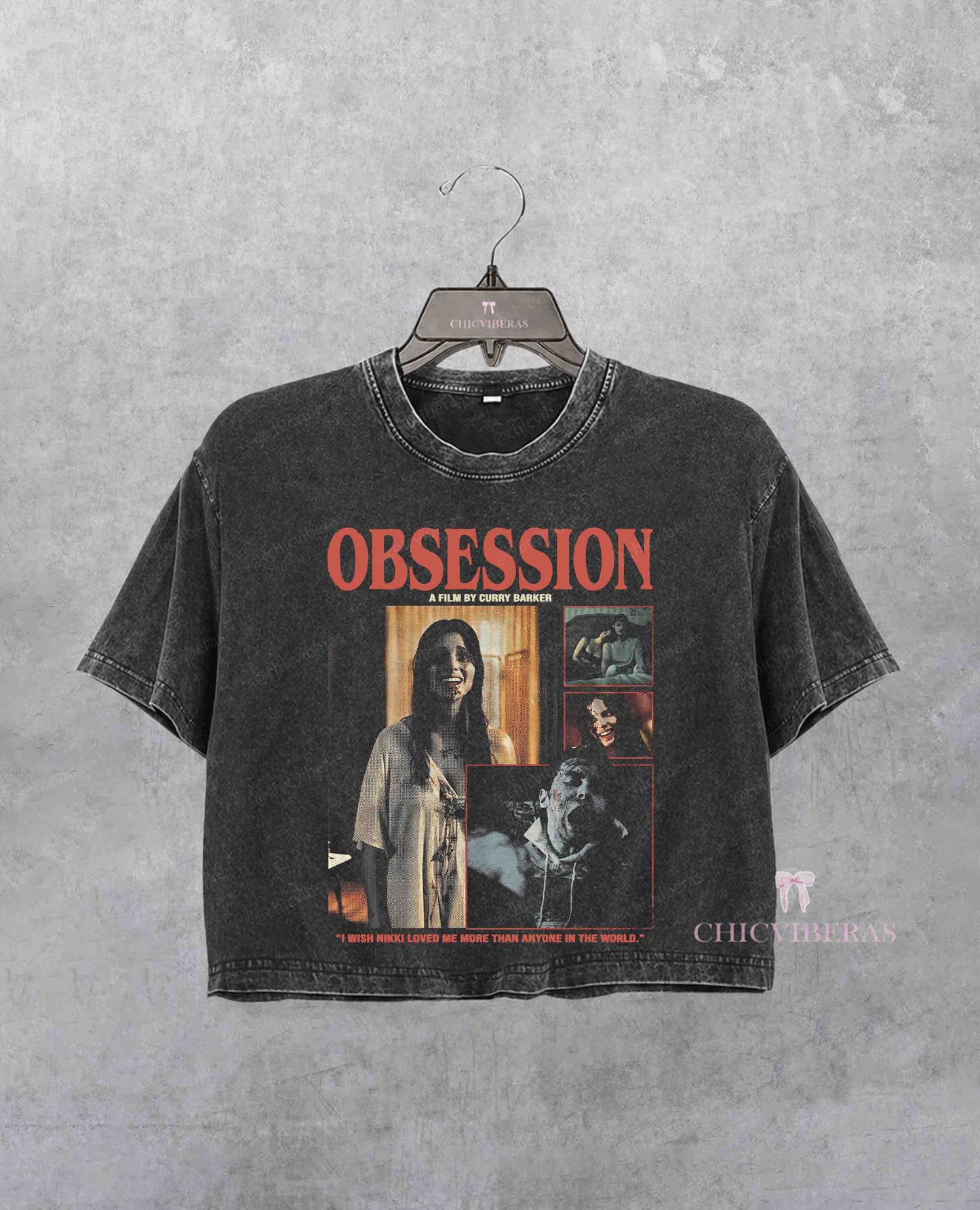 Obsession Movie Vintage Gothic Horror Crop Shirt
