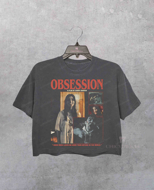 Obsession Movie Vintage Gothic Horror Crop Shirt