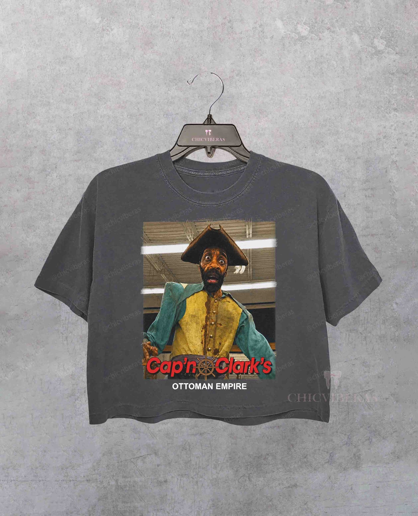 Limited Cap'n Clark's Ottoman Empire Backrooms Movie Crop Shirt