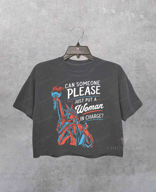 Feminist 4th of July 250th Anniversary Crop Shirt