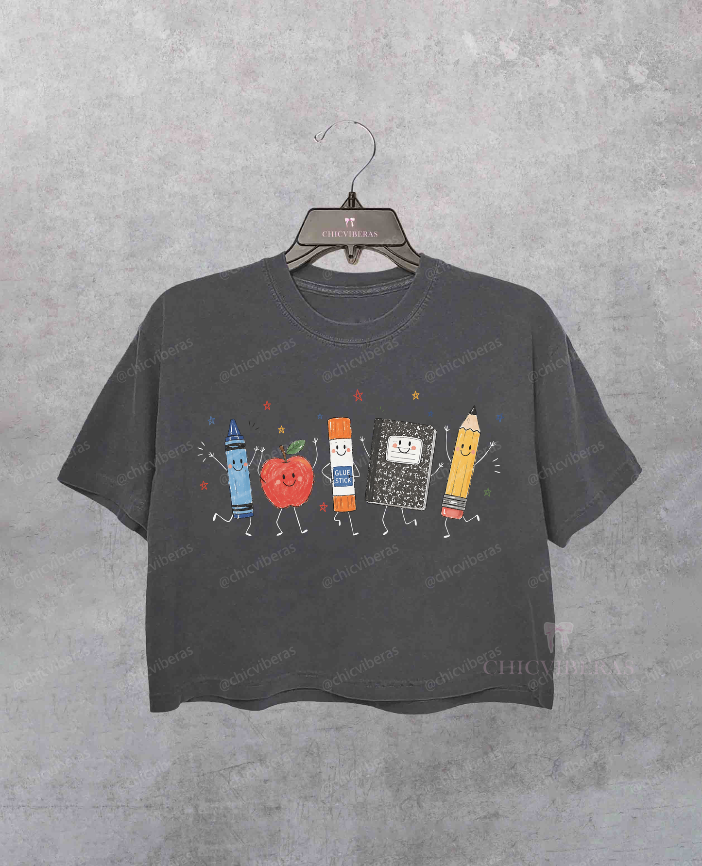 Funny Teacher Life Back To School Crop Shirt