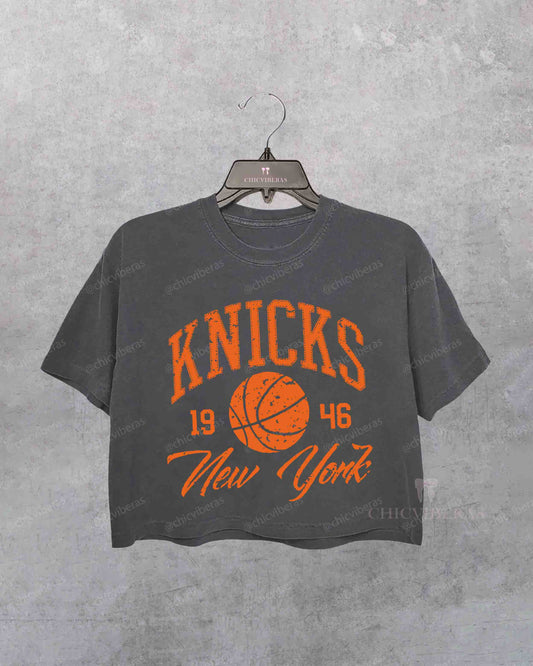 New York Knicks Boxy Crop Shirt