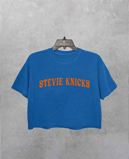 Stevie Knicks Celebrity Inspired Game Day Crop Shirt