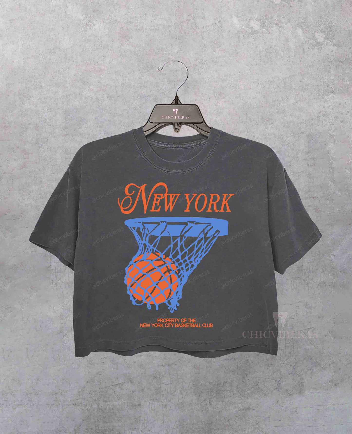 NY BBall Crop Shirt
