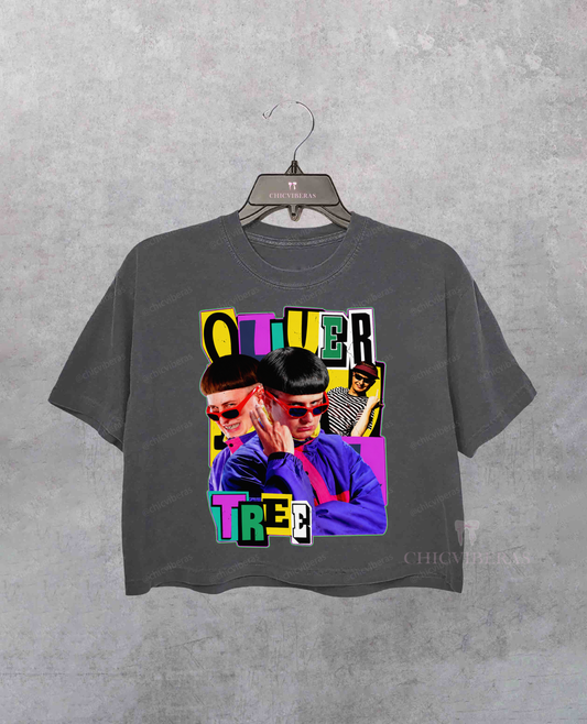 Oliver Tree Retro Vintage Crop Shirt