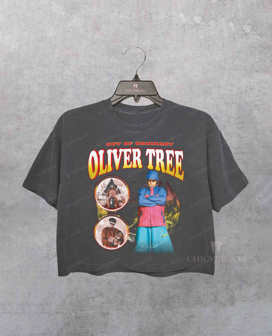 Oliver Tree Retro Pop Rock Music Crop Shirt