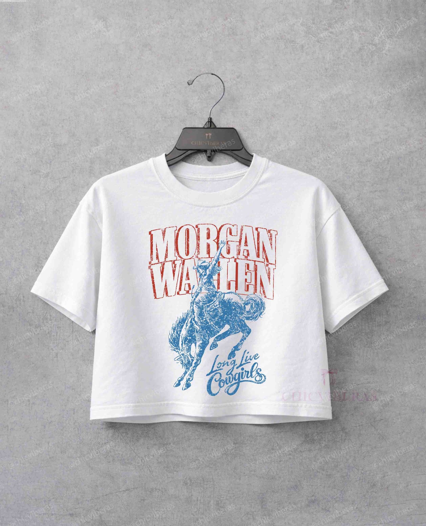 Wallen Long Live Cowgirls Crop Shirt