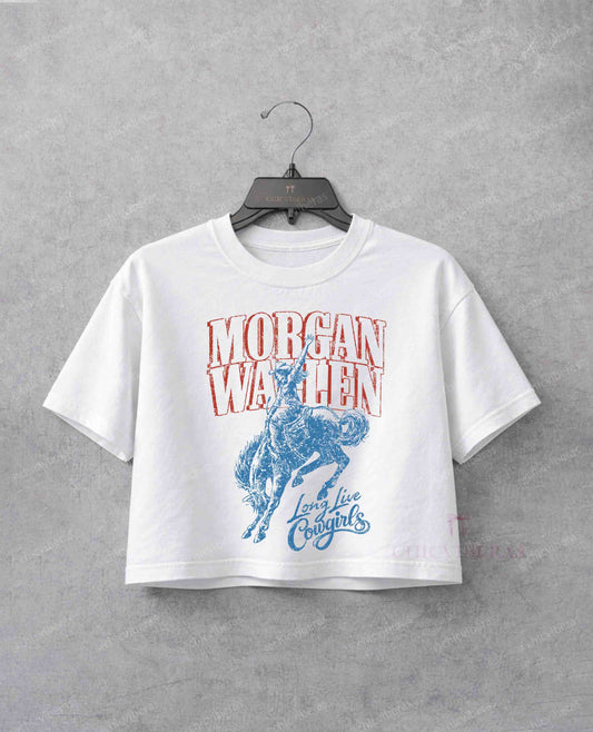Wallen Long Live Cowgirls Crop Shirt