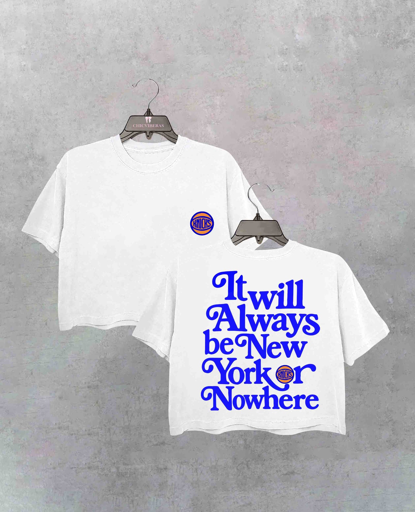 New York Or Nowhere NYC Game Day Crop Shirt