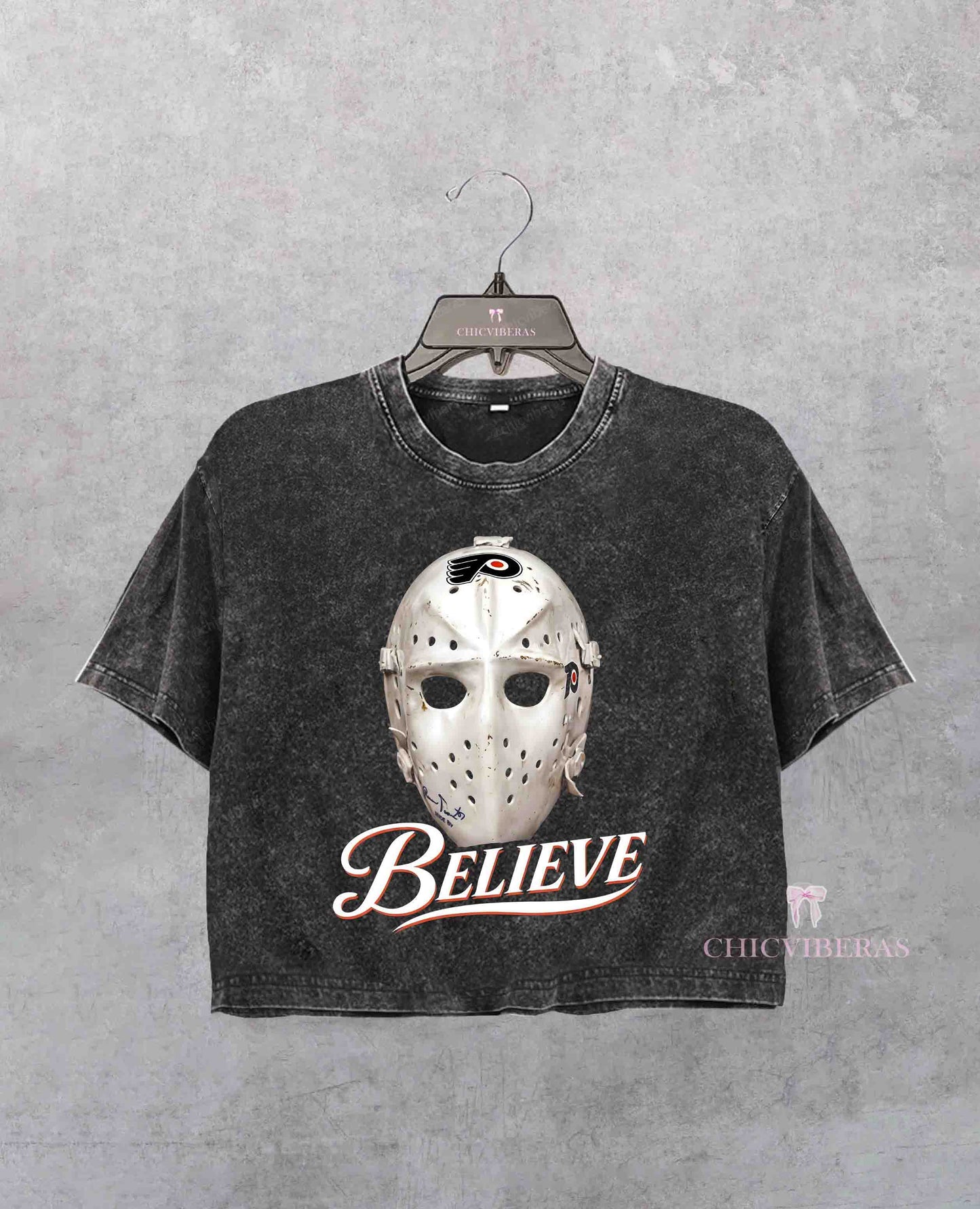 3.8% Believe Hockey Crop Shirt