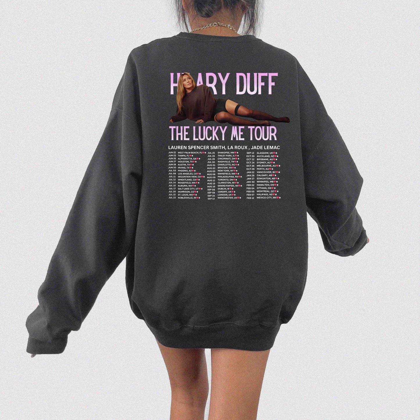 Hilary Duff The Lucky Me Tour 2026 Crewneck