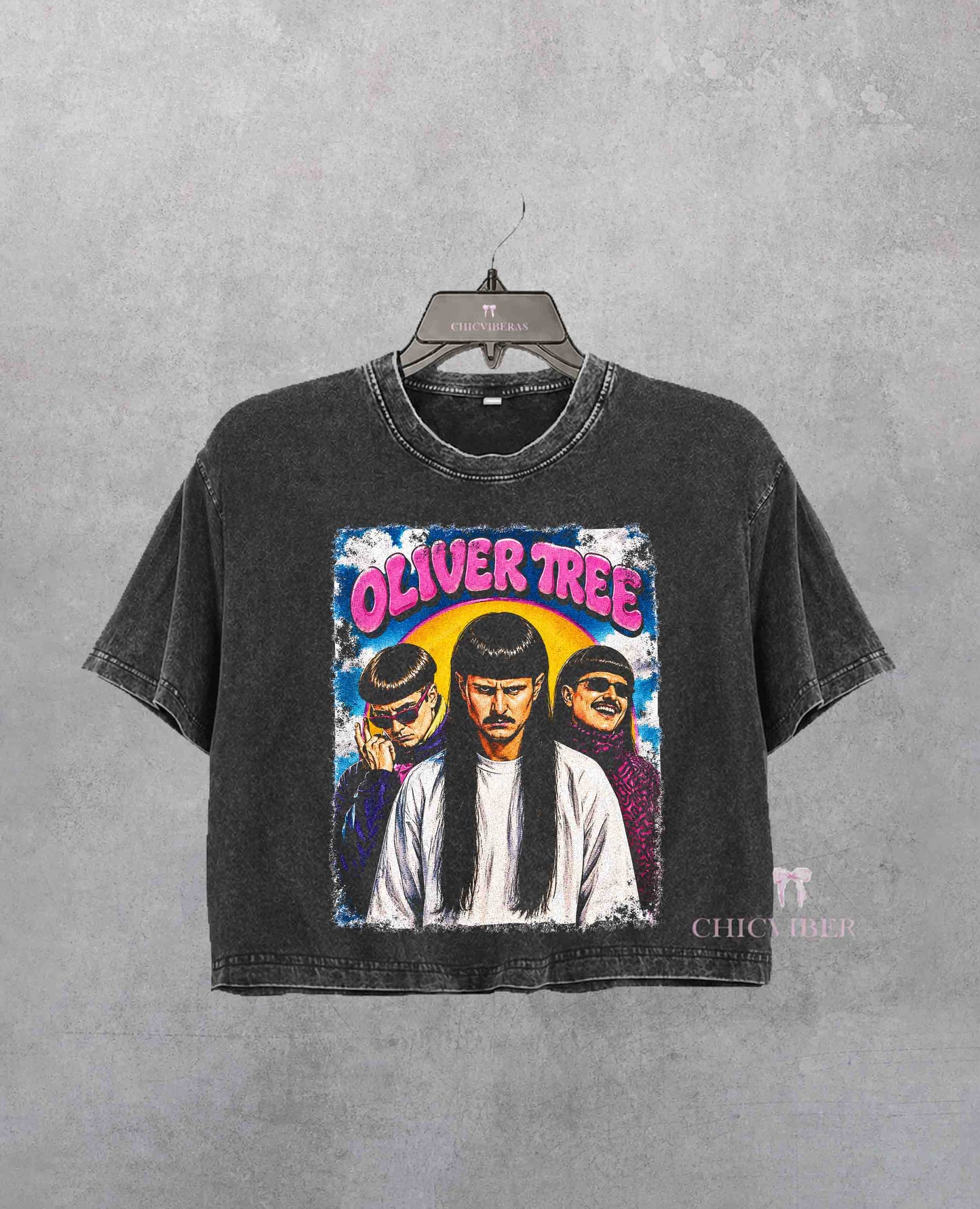 Oliver Tree Vintage Inspired Music Crop Shirt