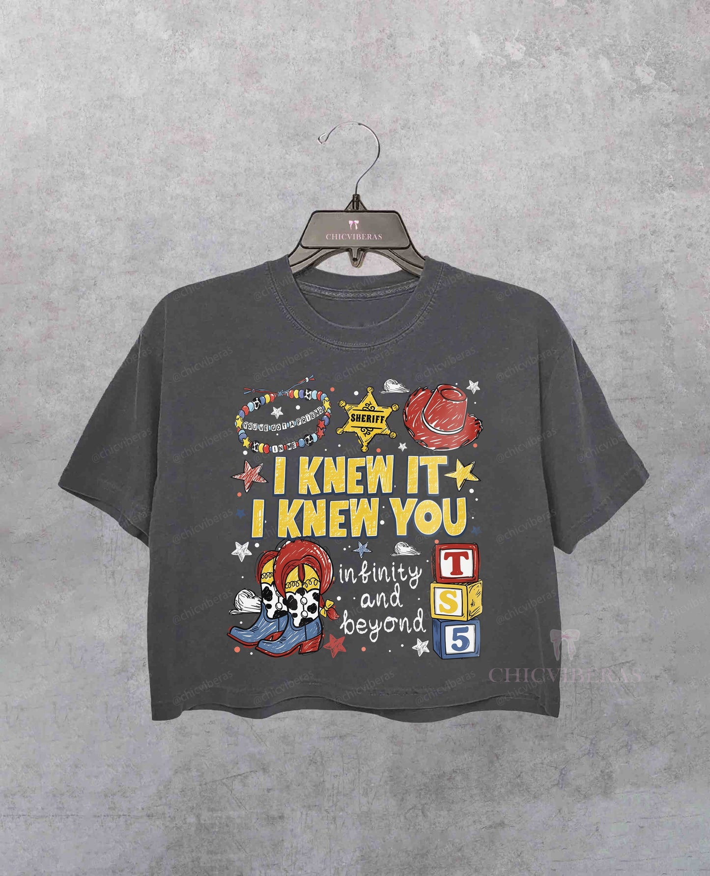 I Knew It I Knew You TS Bracelet Crop Shirt