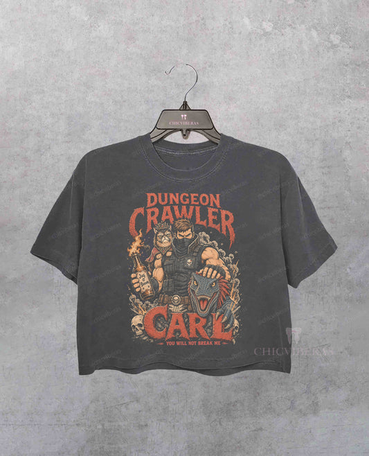 Dungeon Crawler Carl Princess Donut And Mongo Crop Shirt
