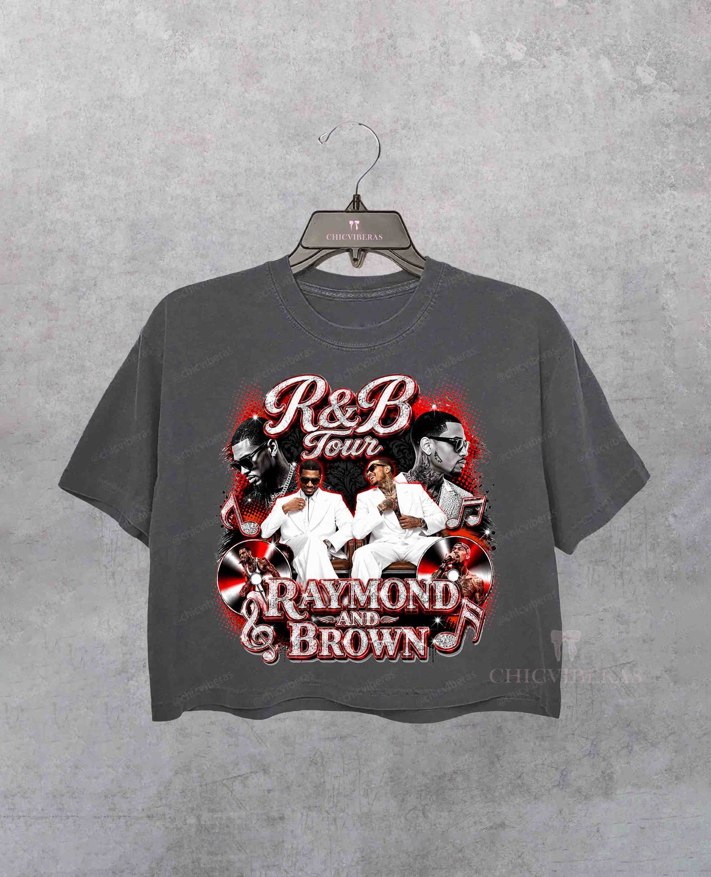 R&B Tour Inspired Music Lovers Crop Shirt