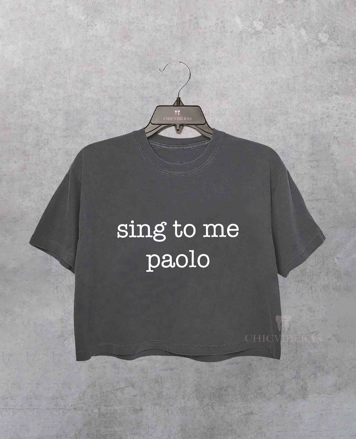 Sing to me paolo lizzie mcguire Crop Shirt