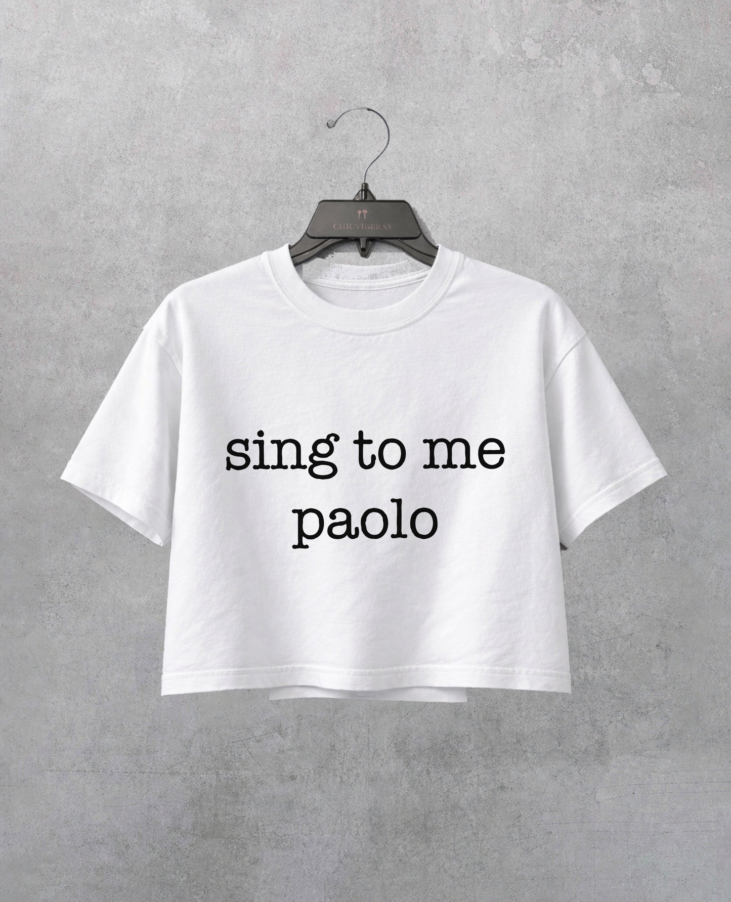 Sing to me paolo lizzie mcguire Crop Shirt
