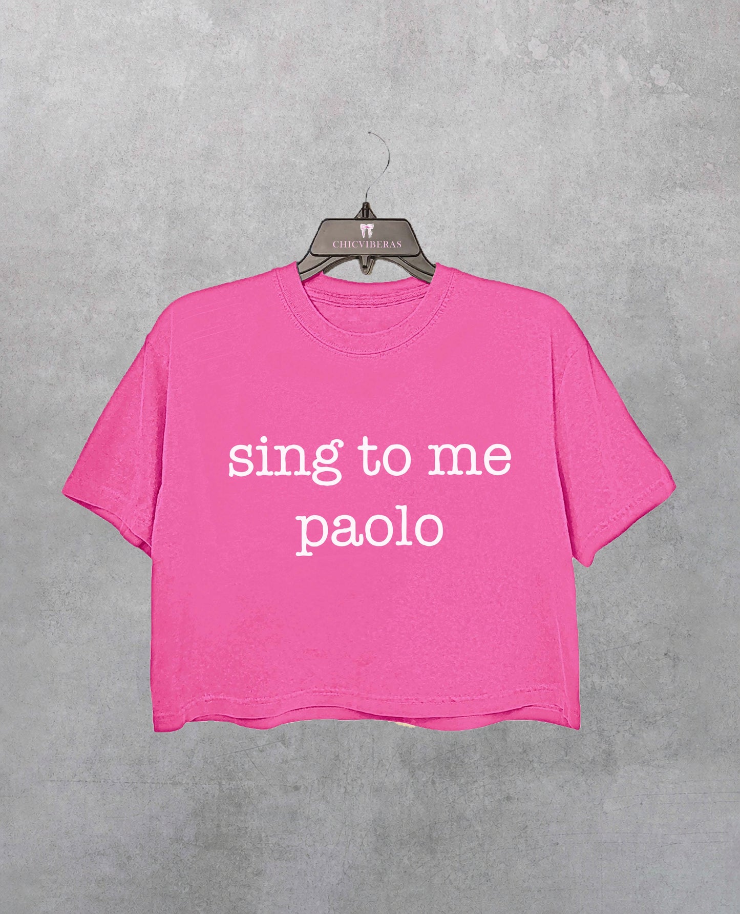 Sing to me paolo lizzie mcguire Crop Shirt