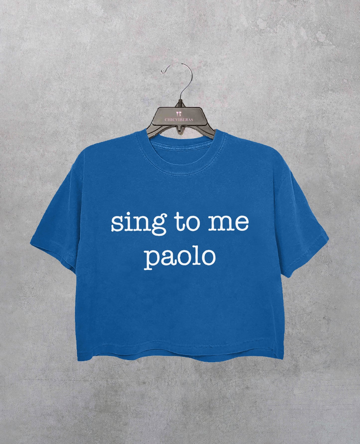 Sing to me paolo lizzie mcguire Crop Shirt