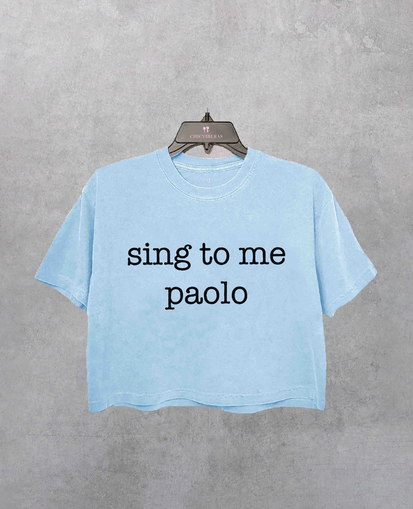 Sing to me paolo lizzie mcguire Crop Shirt