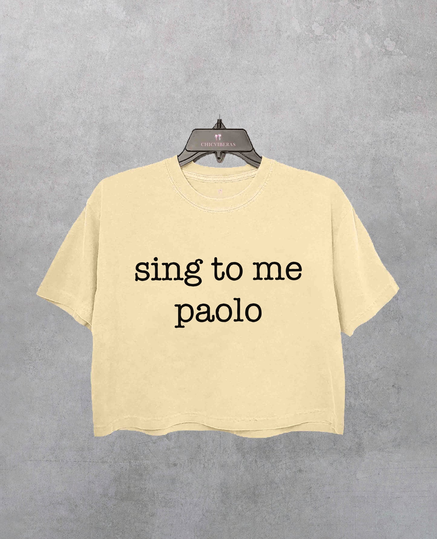 Sing to me paolo lizzie mcguire Crop Shirt