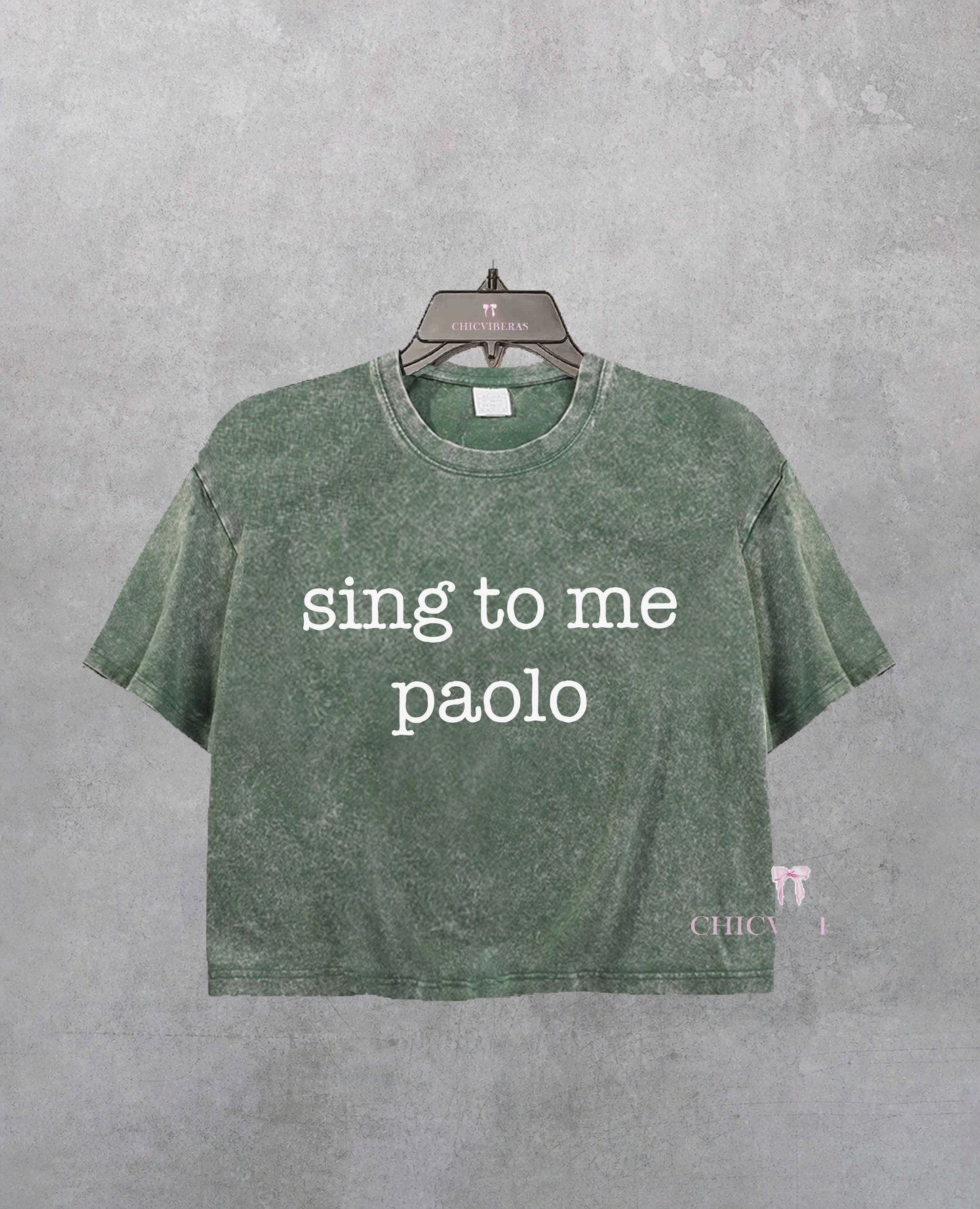Sing to me paolo lizzie mcguire Crop Shirt